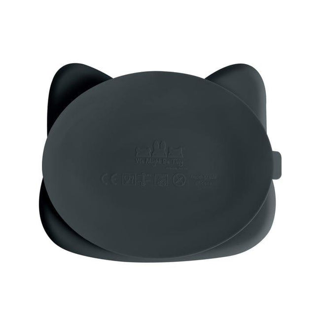 We Might Be Tiny Cat Stickie Plate - Charcoal Lid-1875027417358274562