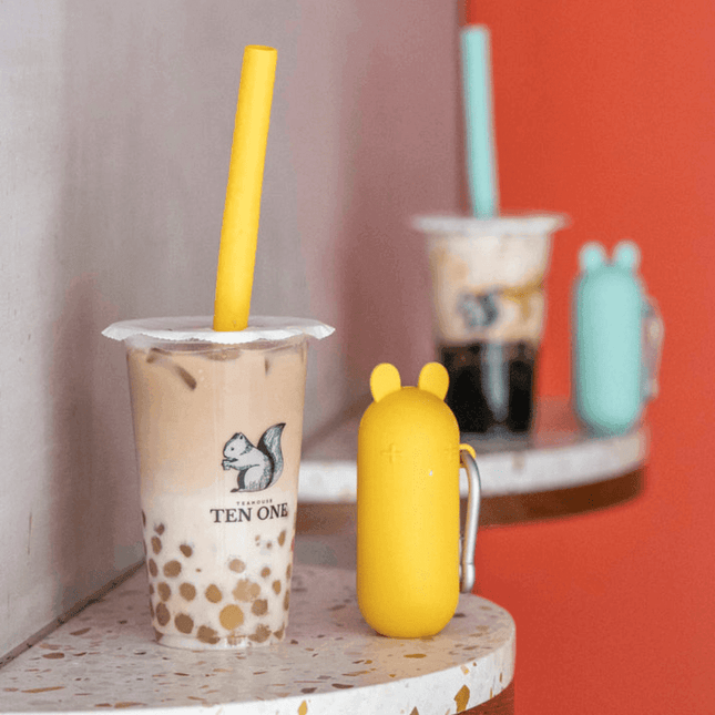 We Might Be Tiny Keepie Bubble Tea Straw Grey-1875027514464800772