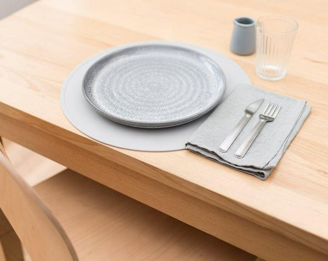 We Might Be Tiny Round Placie? Silicone Placemat Grey-1875027473536782342