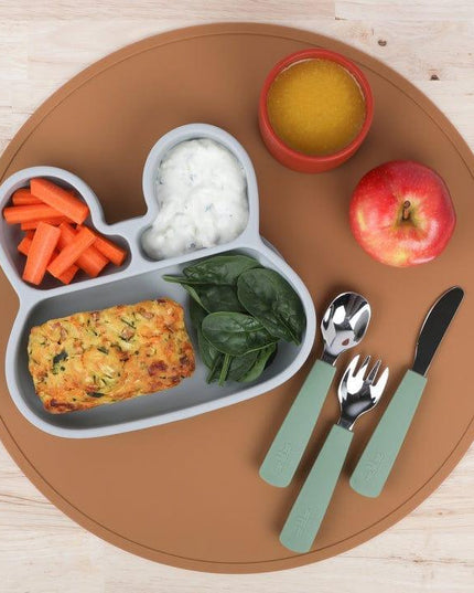 We Might Be Tiny Round Placie? Silicone Placemat Grey-1875027473536782336