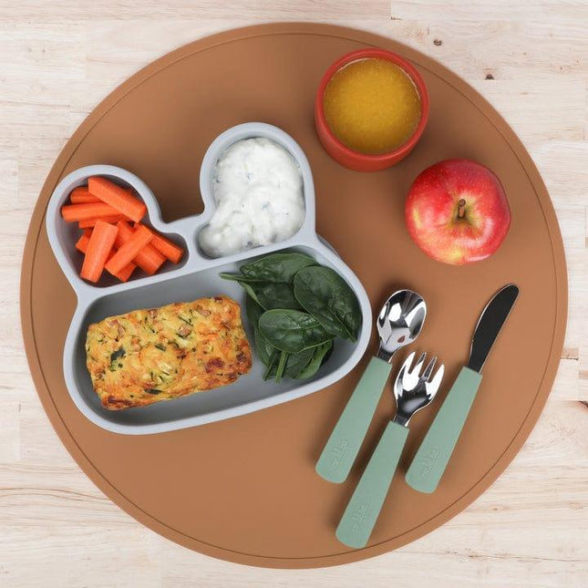 We Might Be Tiny Round Placie? Silicone Placemat Grey-1875027473536782336