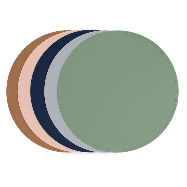 We Might Be Tiny Round Placie? Silicone Placemat Grey-1875027473536782339